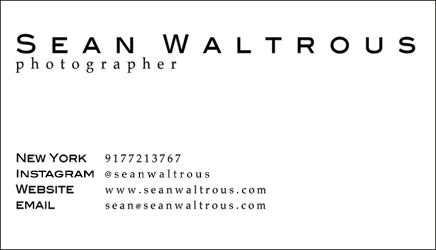 Sean Waltrous Photographer